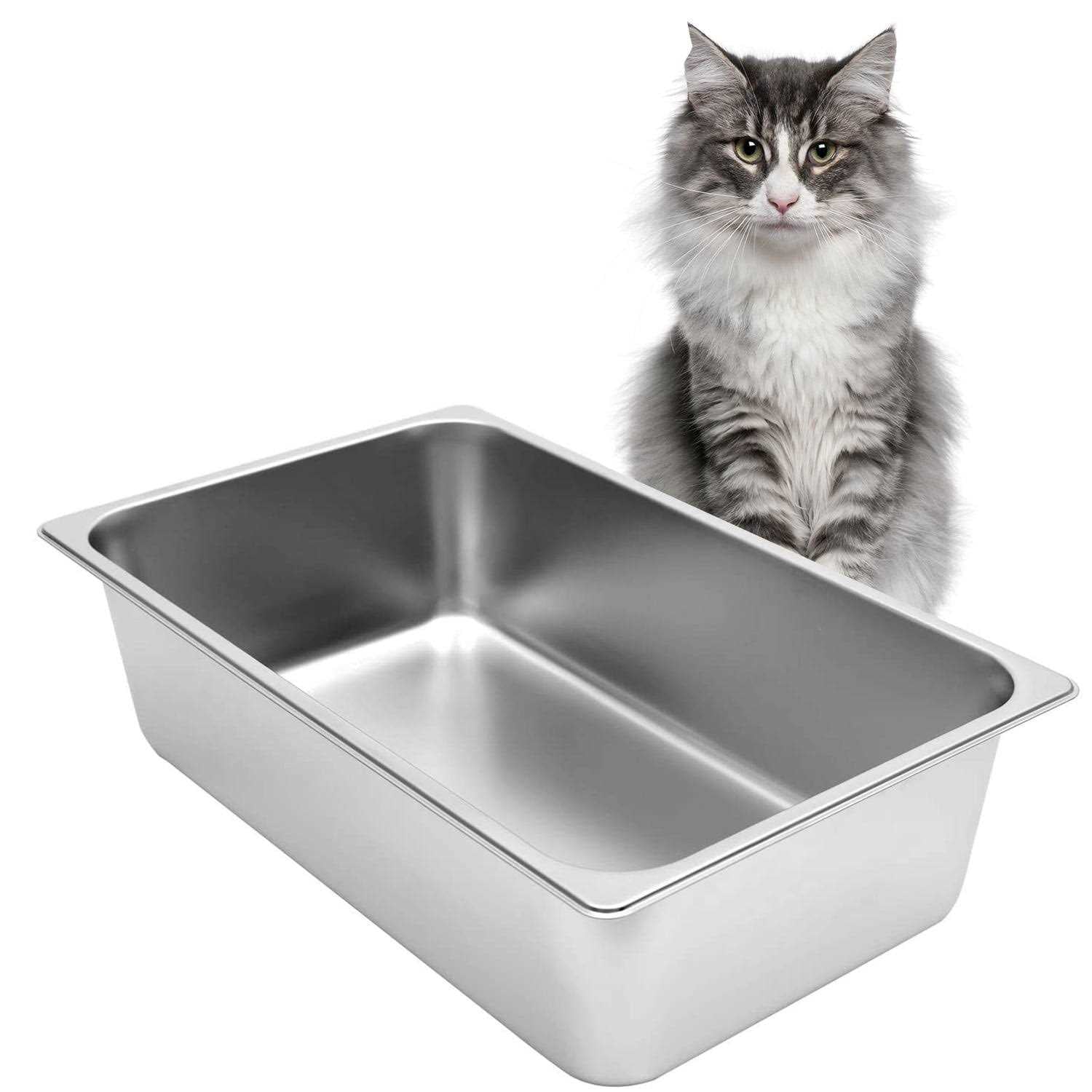 Stainless Steel Cat Litter Box with High Sides H810