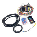 Universal Fitment Wire 10 Circuit 8 Fuses Basic Wire Harness Fuse Box Street Hot Rat Rod Wiring Pick Up Car Van Truck 12V