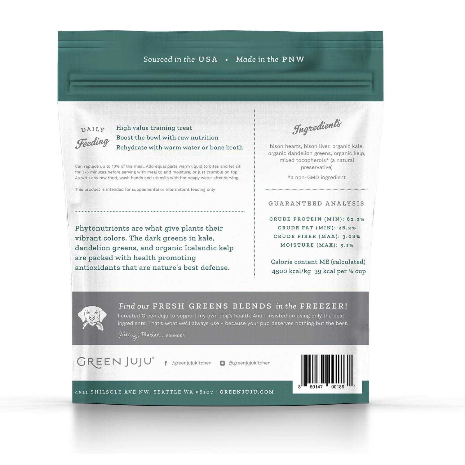 Freeze Dried Bison Pet Food B550