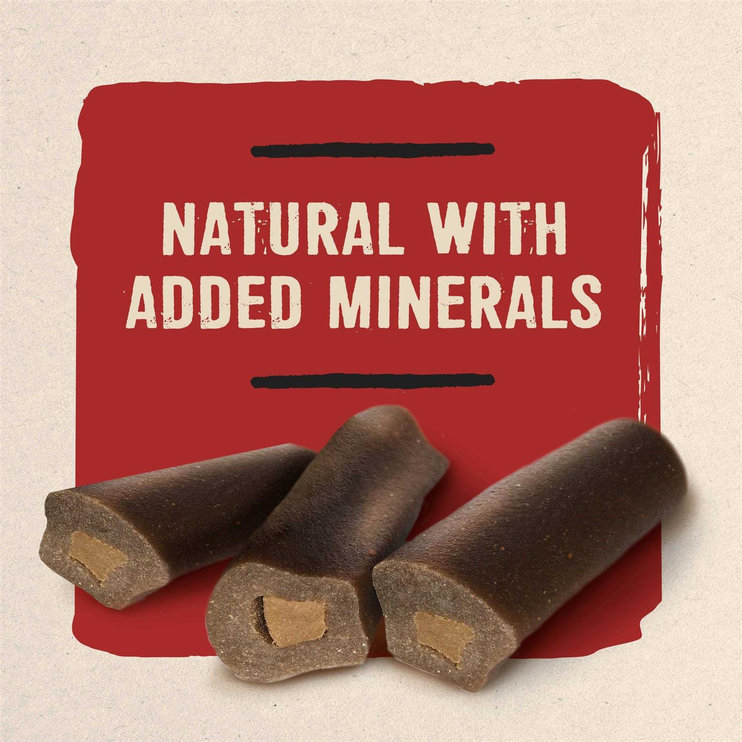 Natural Dog Treats Filled Chew with Bison Q1050