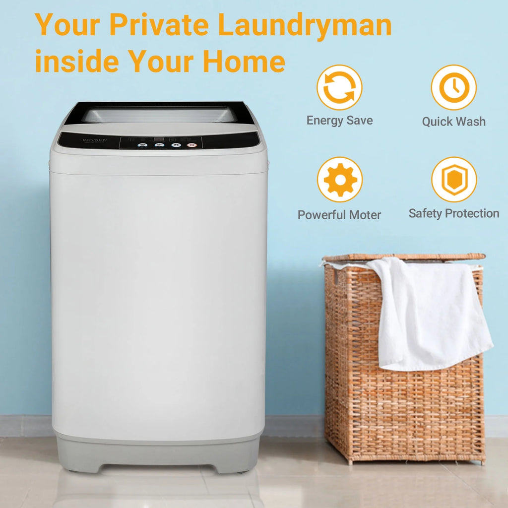 Portable Washing Machine, 1.32cu.ft Full-Automatic Mini Washer with Spin Dryer Y5753