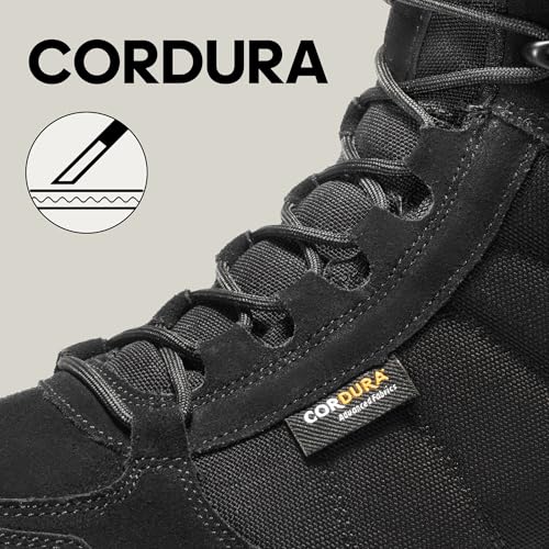 Men's Lightweight Tactical Work Boots for Hiking and Motorcycle S471808