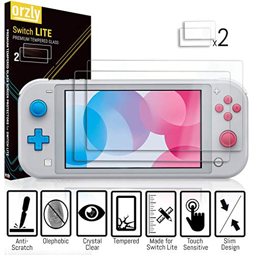 Switch Lite Accessories Bundle with Case, Screen Protector, USB Cable, Games Holder, Grip Case, Headphones, Thumb-Grip Pack K6558