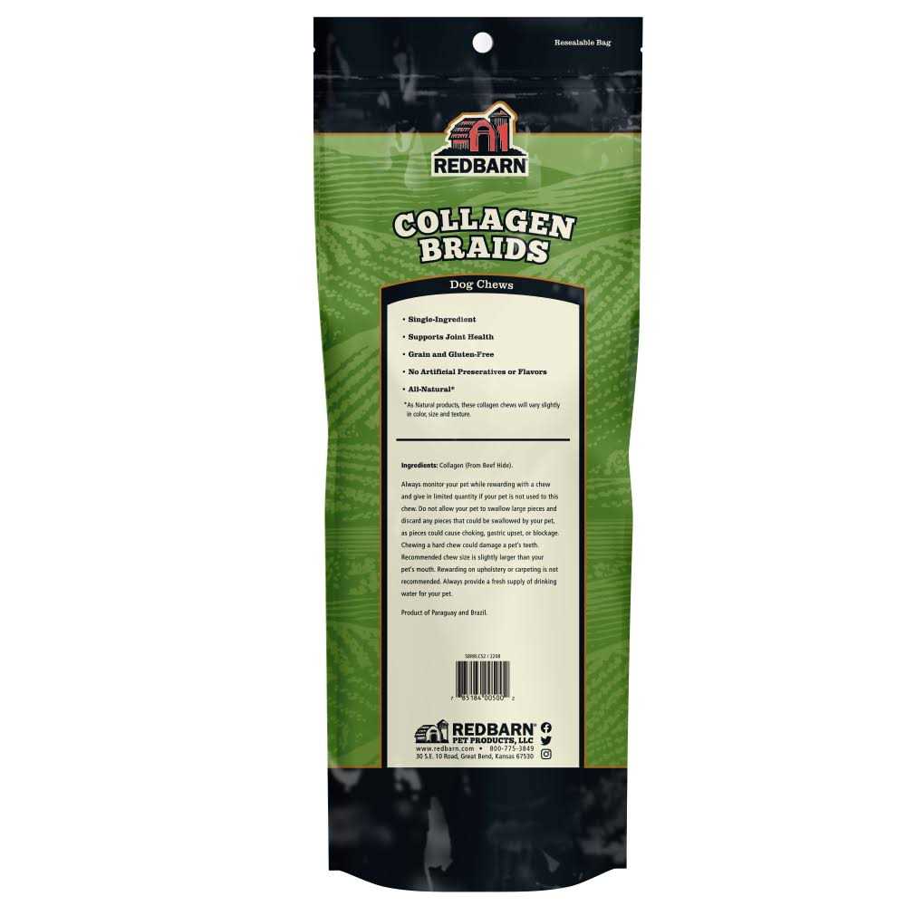 Puffed Collagen Braid Dog Chew K793836