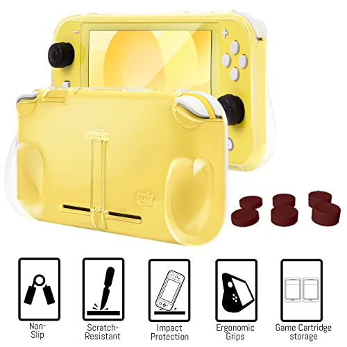 Switch Lite Accessories Bundle with Case, Screen Protector, USB Cable, Games Holder, Grip Case, Headphones, Thumb-Grip Pack K6558