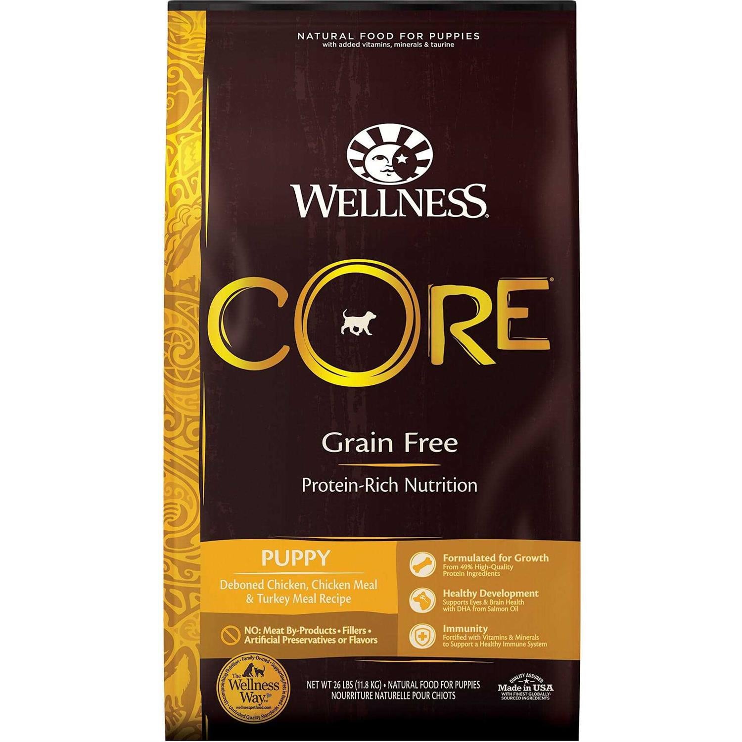 Wellness CORE Grain Free Puppy Chicken &amp; Turkey Dry Dog Food - Pet Supplies online store