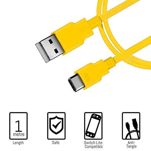Switch Lite Accessories Bundle with Case, Screen Protector, USB Cable, Games Holder, Grip Case, Headphones, Thumb-Grip Pack K6558