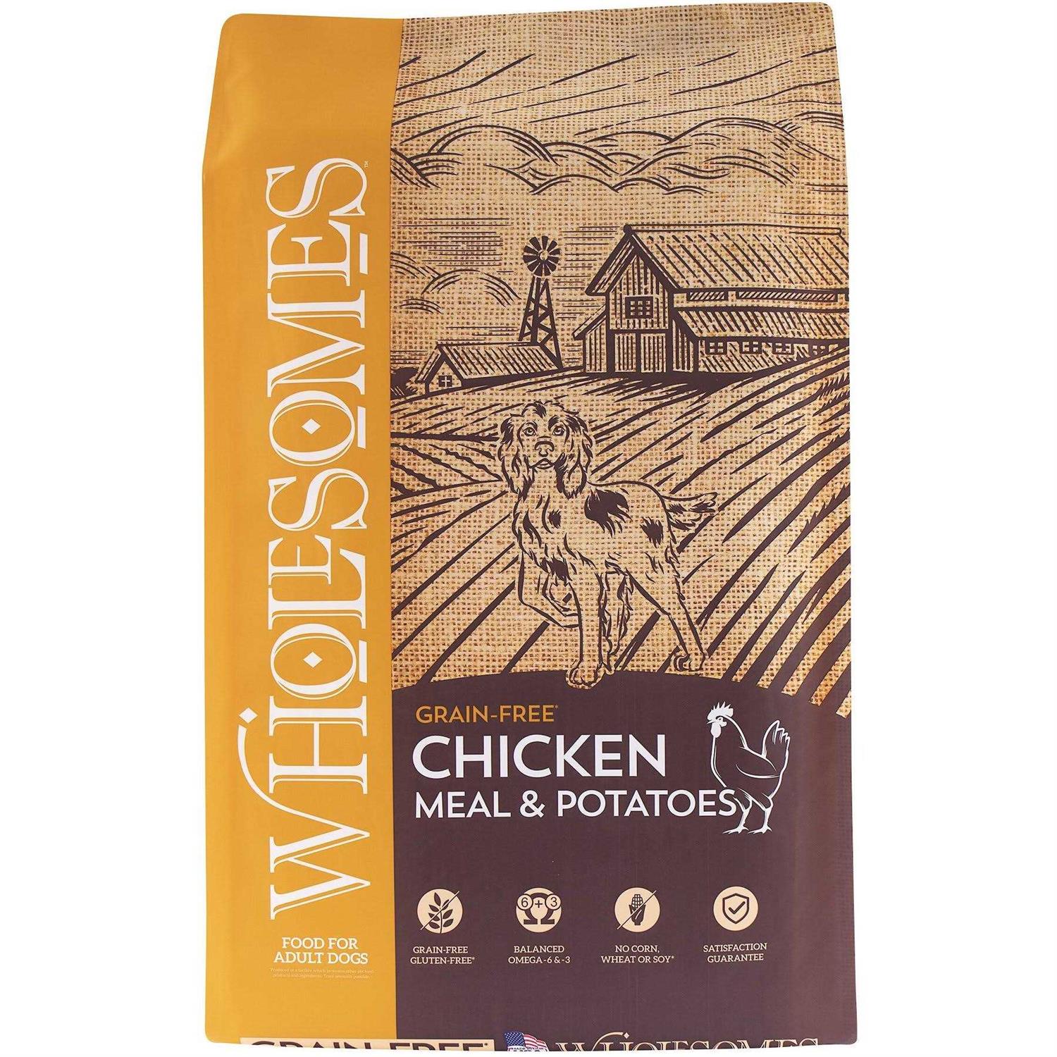 Wholesomes Chicken Meal &amp; Chickpeas Grain Free Dry Dog Food - Pet Supplies online store