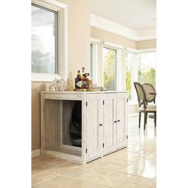 Cat Litter Box Cabinet with Cat Credenza J935