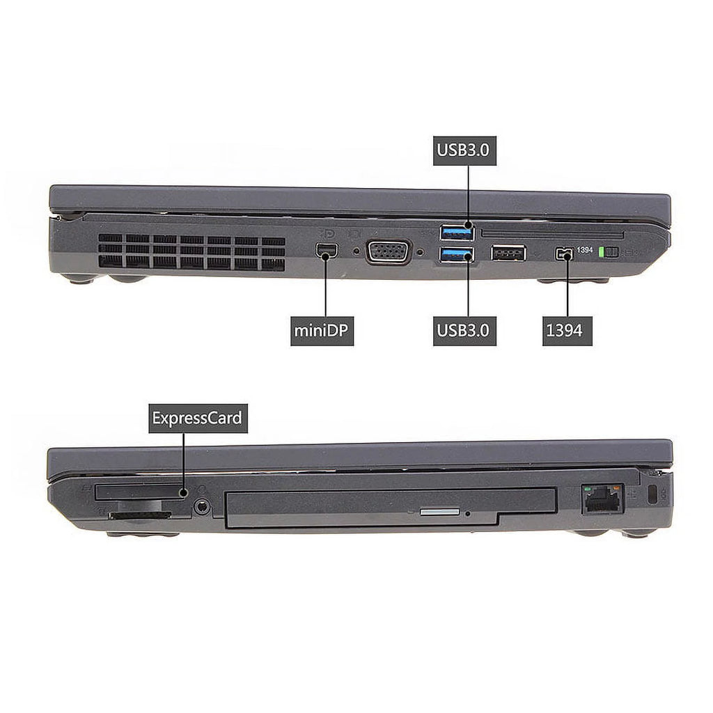 Used ThinkPad T530 2.9GHz i7 4GB 320GB Windows 10 Pro Laptop J86984