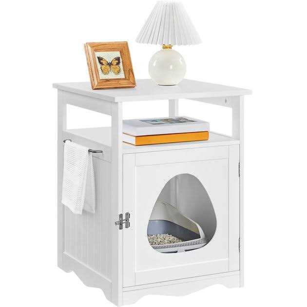 Cat Litter Box with Open Shelf W11629