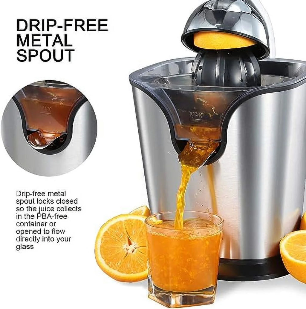 Electric Citrus Juicer Press 160-Watt Stainless Steel J736278