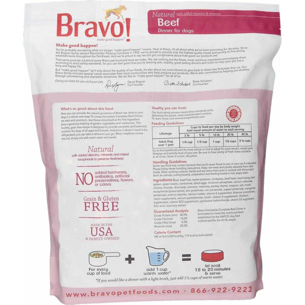 Freeze Dried Homestyle Beef Dinner Dog Food E403