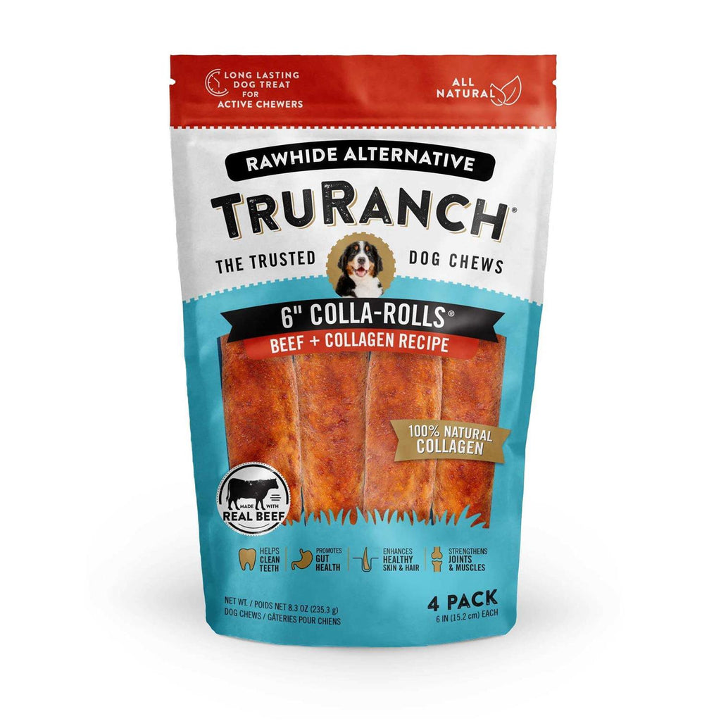 TruRanch 6 Colla-Rolls Beef + Collagen Recipe Dog Chews - Pet Supplies online store