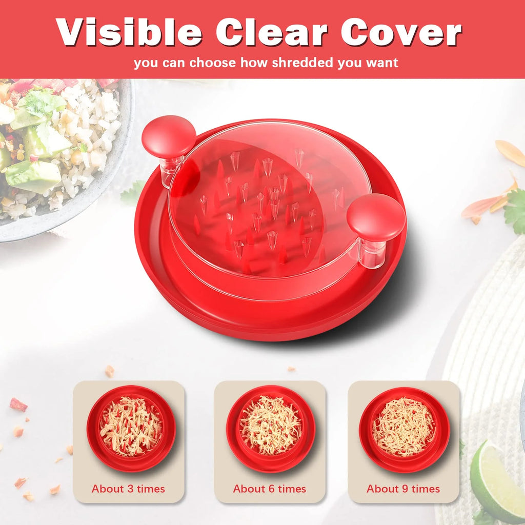 Chicken Shredder with Clear Cover and Non-Skid Base B693