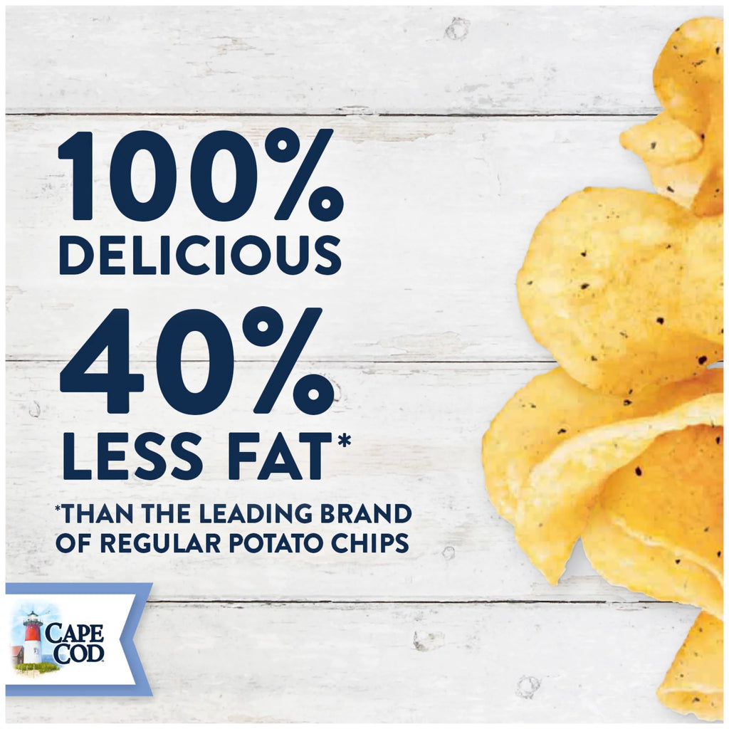 Kettle Cooked Potato Chips, Less Fat, 30 oz I9316