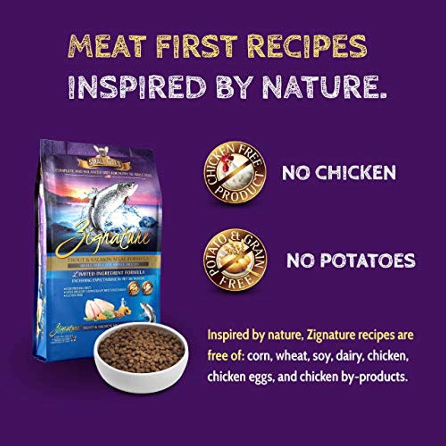 Trout & Salmon Formula Dry Dog Food, Small Bites P34261