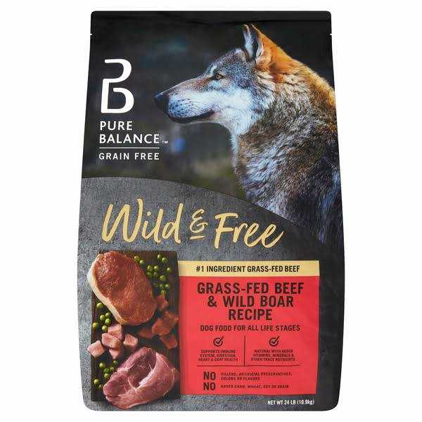 Pure Balance Wild &amp; Free Beef &amp; Wild Boar Recipe Dry Dog Food - Pet Supplies online store
