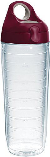 Double Walled Insulated Tumbler Travel Cup, 24oz 2pk, Blue Lid V78473