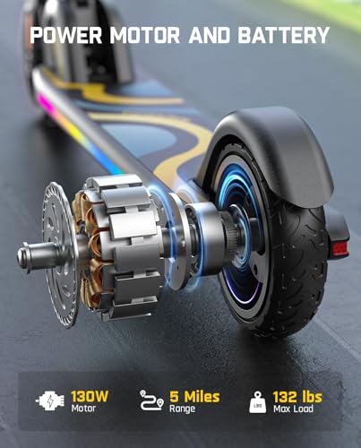 Electric Scooter for Kids, Adjustable Handlebar, 3 Speed Modes K600