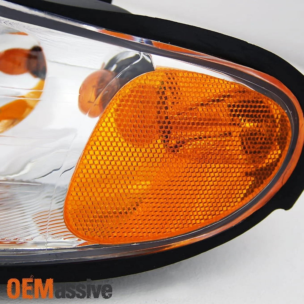 Chrome Headlights Replacement for Chevy Monte Carlo Pair J1989