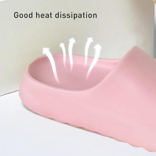 Platform Slides Slippers, Non-Slip Quick Drying Lightweight Shower Shoes W7265