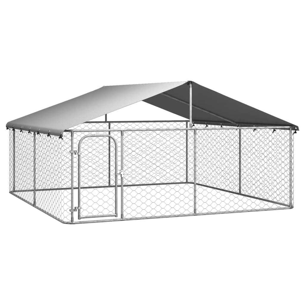 Outdoor Dog Kennel with Roof O315245