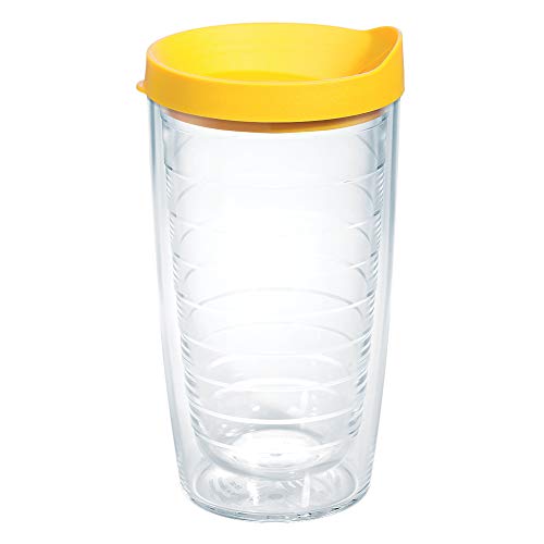 Double Walled Insulated Tumbler Travel Cup, 24oz 2pk, Blue Lid V78473