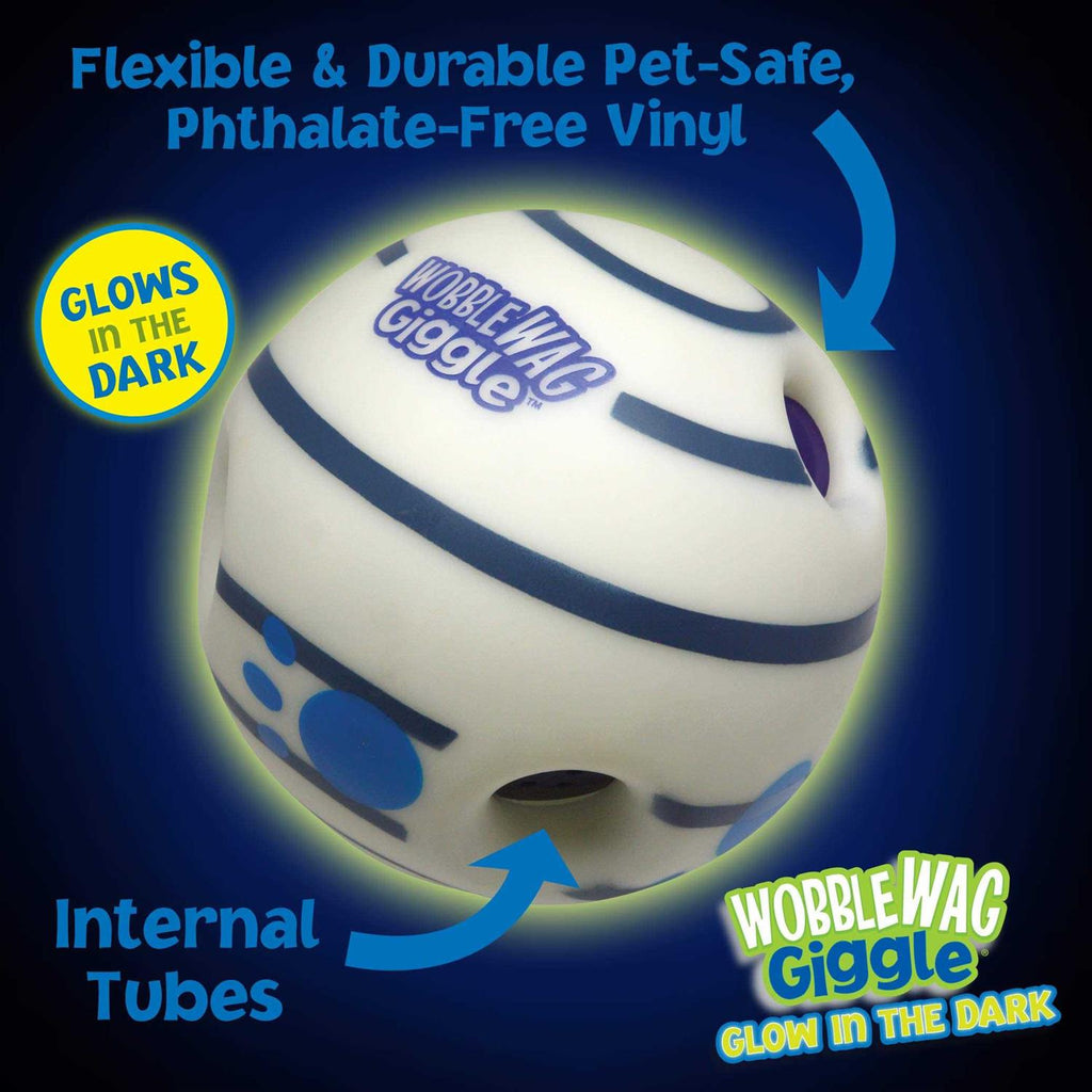 Interactive Dog Toy with Giggle Sounds When Rolled or Shaken L1141