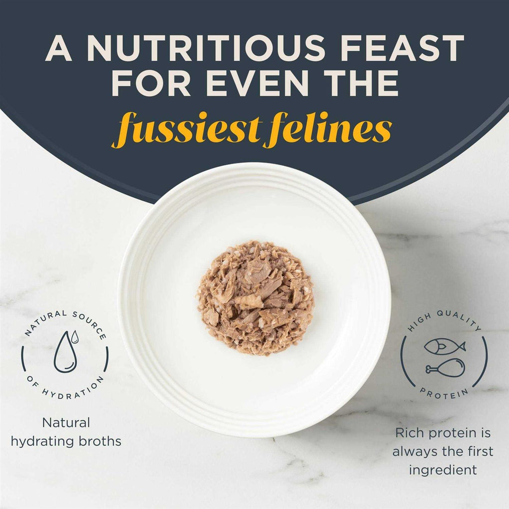 Wet Cat Food Tuna Fillet with Sea Bream in Broth F848886
