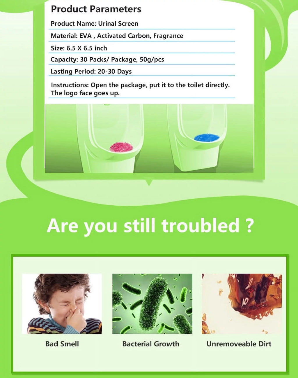 Urinal Screens Deodorizer Air Fresheners Floral Scent K642