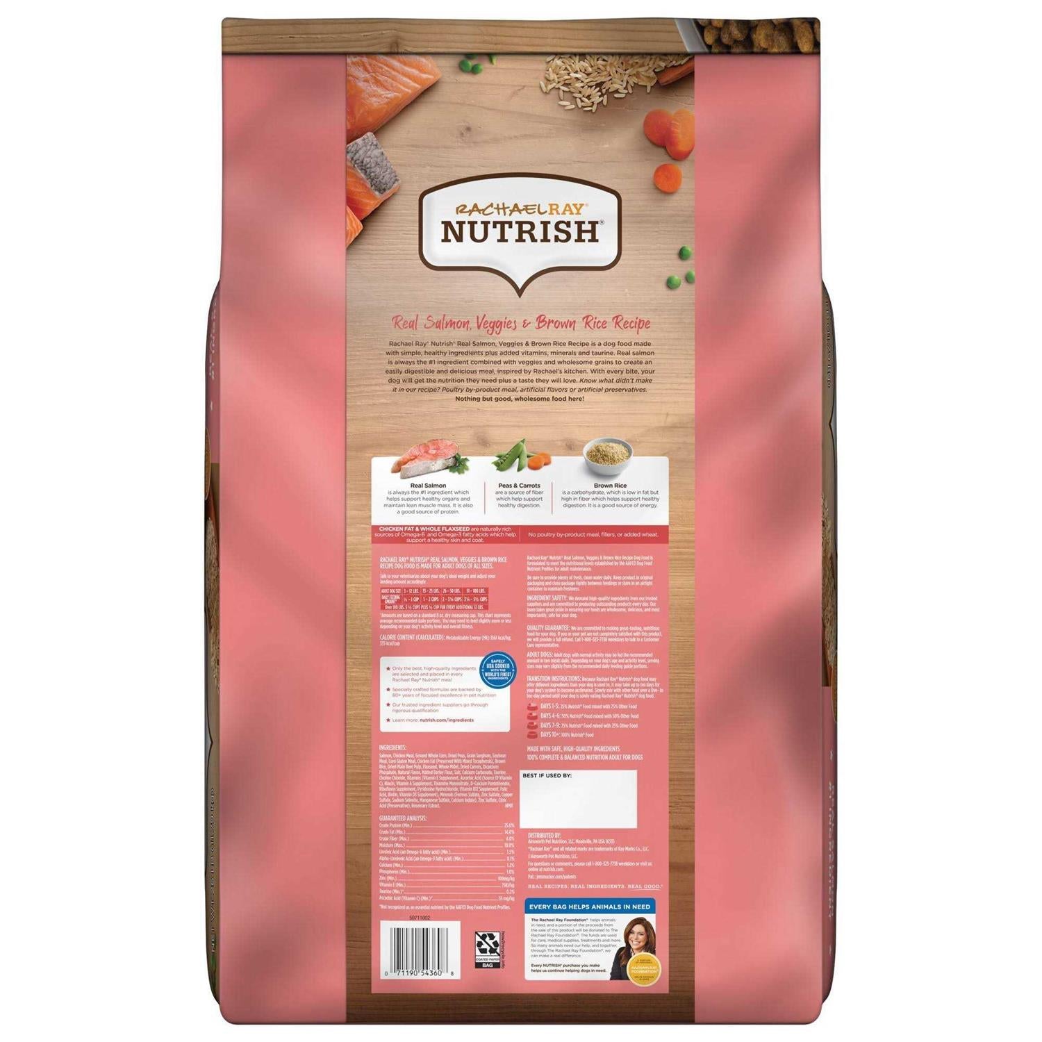Salmon Veggies & Brown Rice Dry Dog Food V81358