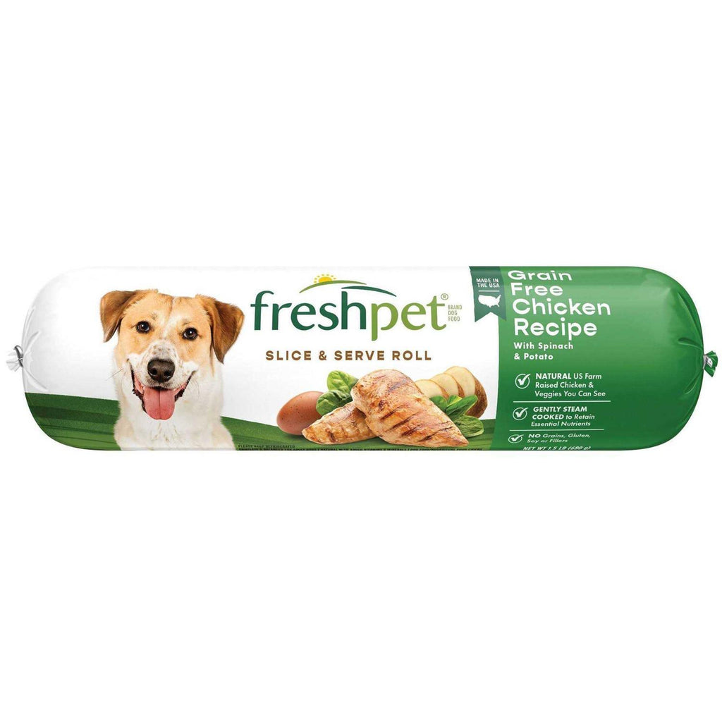 Grain Free Chicken Recipe Slice & Serve Roll Dog Food H63573