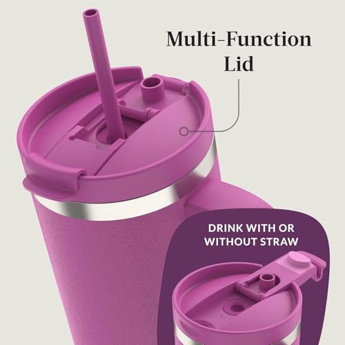 40oz Stainless Steel Vacuum Insulated Tumbler, Leak-Proof, Cold for 29 Hours O99583