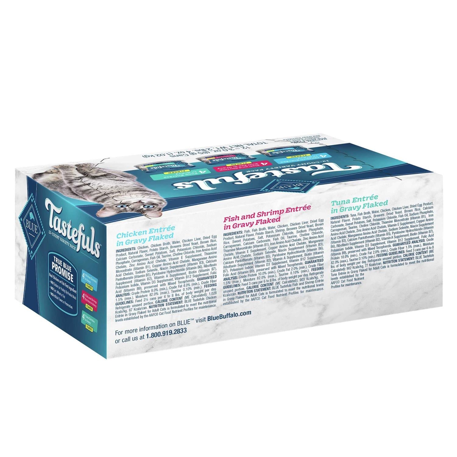 Wet Cat Food Flaked Variety Pack A29762