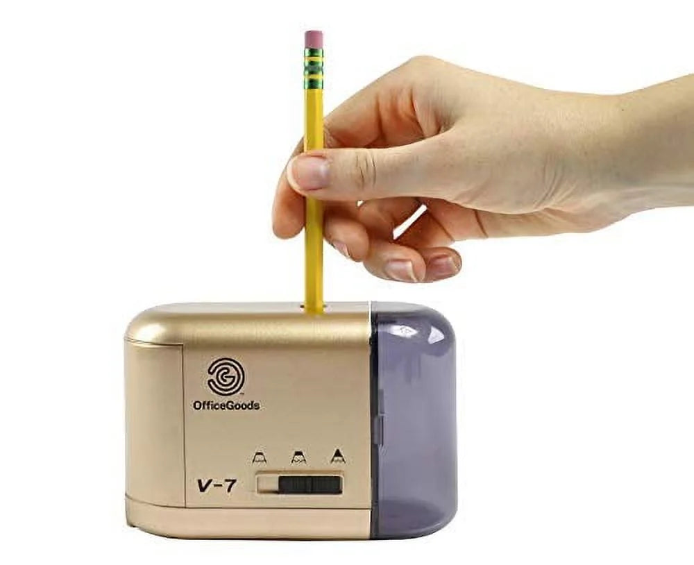 Electric Pencil Sharpener, Battery or Cord Powered J948746