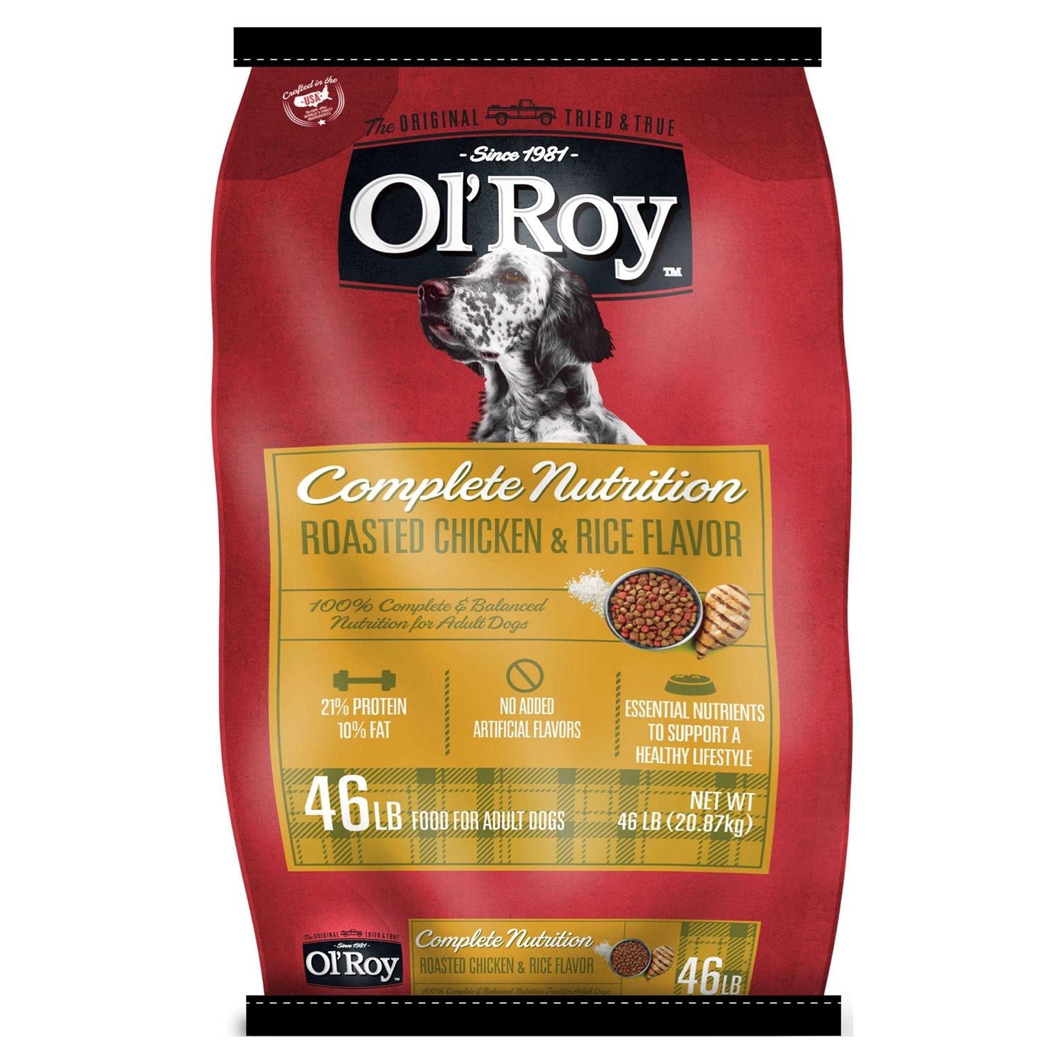 Ol' Roy Complete Nutrition Roasted Chicken &amp; Rice Flavor Dry Dog Food - Pet Supplies online store