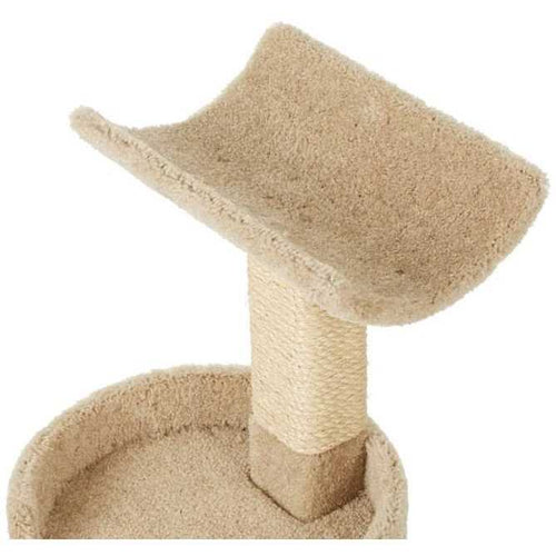 32-in Real Carpet Wooden Cat Tree U480
