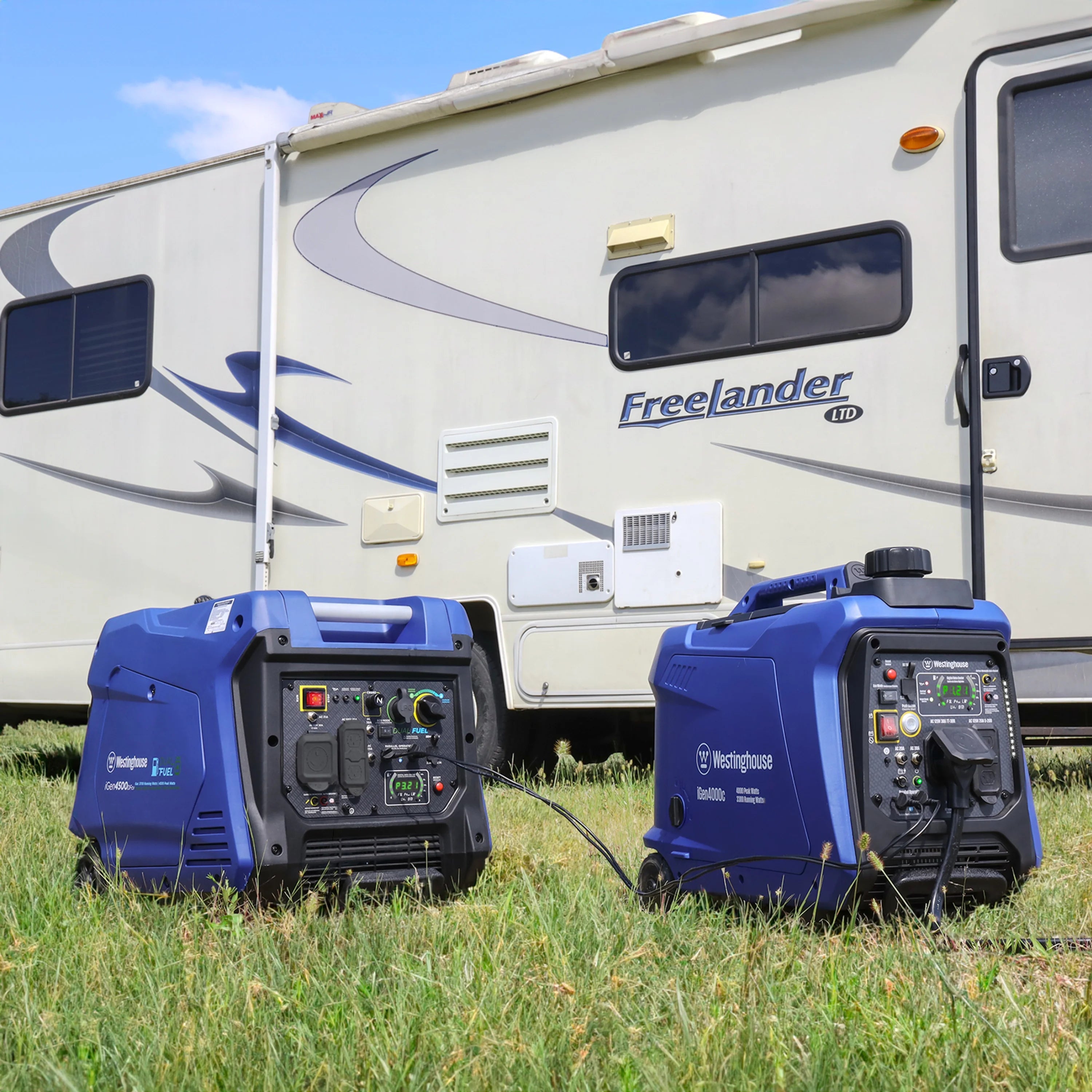 4000 Peak Watt Gas Portable Inverter Generator with Remote Start & CO Sensor K3845