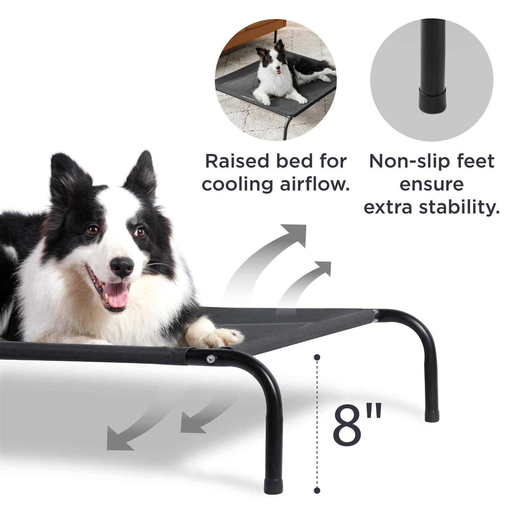 Elevated Cooling Outdoor Dog Bed for Large Dogs Y42496