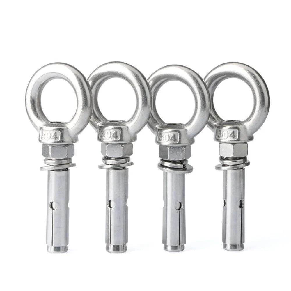 Lifting Eye Bolt 304 Stainless Steel Sleeve Anchor Concrete Expansion Screw M8x150mm O9969