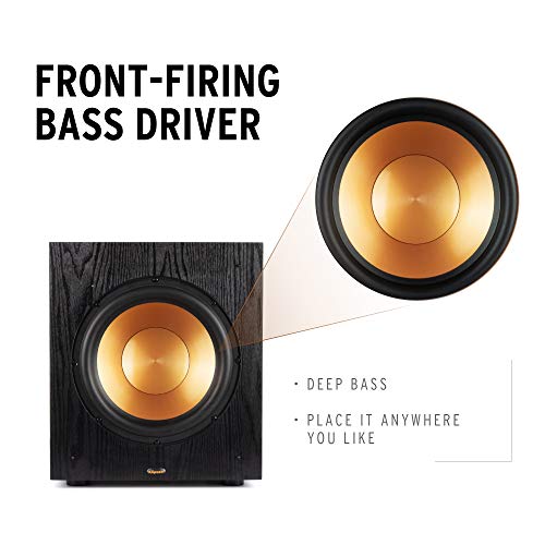 10" Front-Firing Subwoofer with 150W Amplifier for Home Theater Bass E280