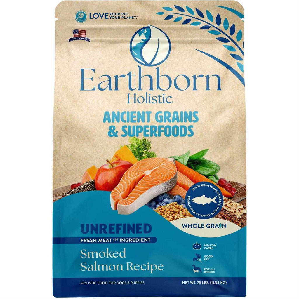 Earthborn Holistic Unrefined Smoked Salmon with Ancient Grains &amp; Superfoods Dry Dog Food - Pet Supplies online store