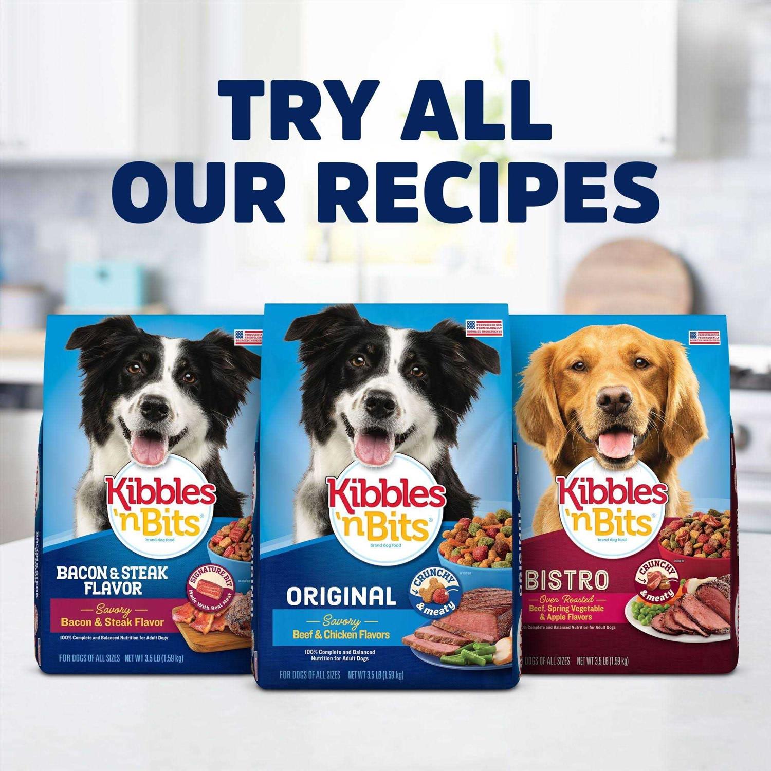 Bacon & Steak Dry Dog Food E46495