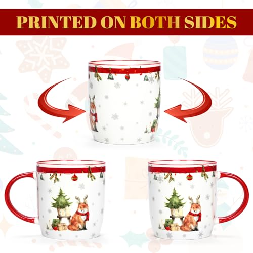 Christmas Mugs Set of 4, 11 Oz S120