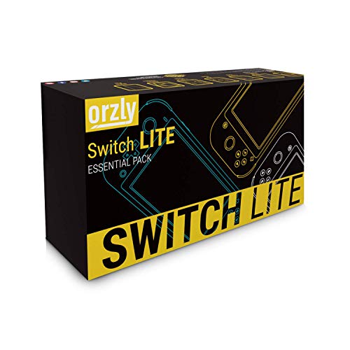 Switch Lite Accessories Bundle with Case, Screen Protector, USB Cable, Games Holder, Grip Case, Headphones, Thumb-Grip Pack K6558