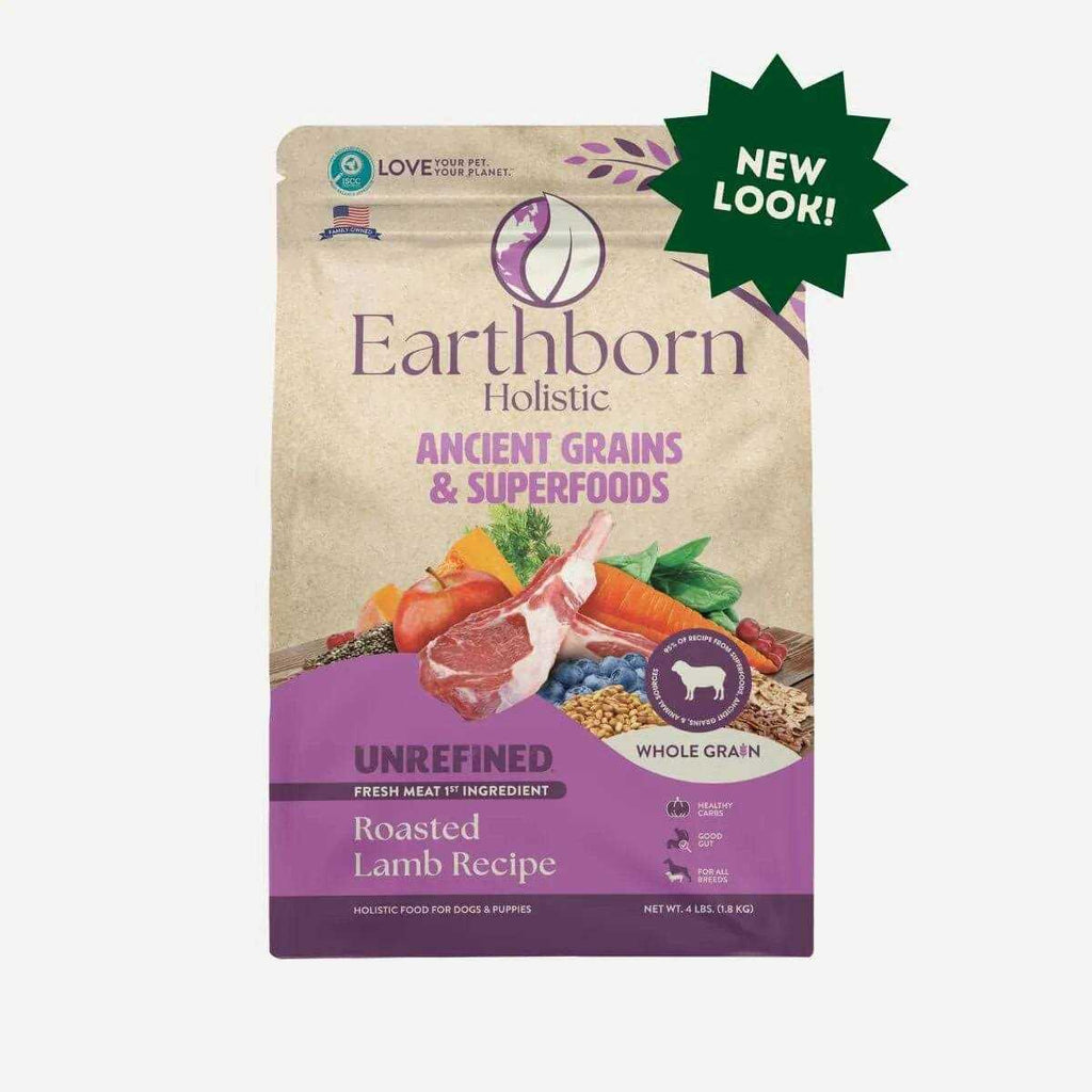 Earthborn Holistic Unrefined Roasted Lamb with Ancient Grains &amp; Superfoods Dry Dog Food - Pet Supplies online store