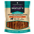 Dentley's Gourmet 5 Wrapped Rawhide Sticks Dog treats Chicken - Pet Supplies online store