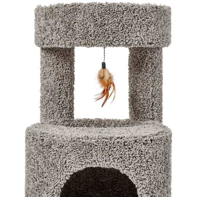 36-in Real Carpet Wooden Cat Tree P561