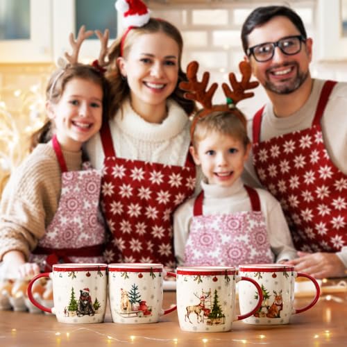 Christmas Mugs Set of 4, 11 Oz S120